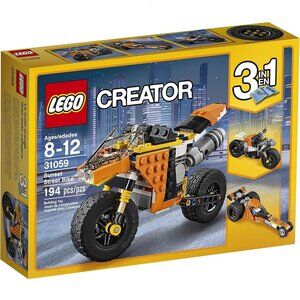 3/$88❤️sealed LEGO CREATOR 31059 Sunset Street Bike 3-in-1 Building Toy Dragster